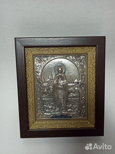 Икона святой преподобный Сергий Радонежский