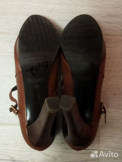 Коричневые ботинки/ ботильоны