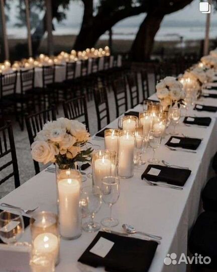 Свадебные украшения,свечи,стеклянные колбы