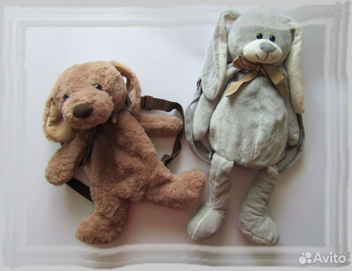 Детский плюшевый рюкзак игрушка