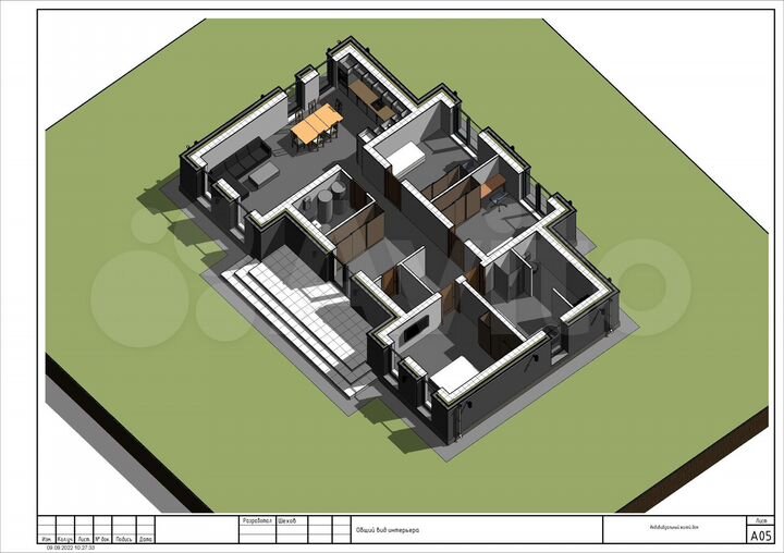Коттедж 120 м² на участке 10 сот.