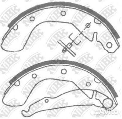Колодки тормозные задние барабанные NiBK, FN11622