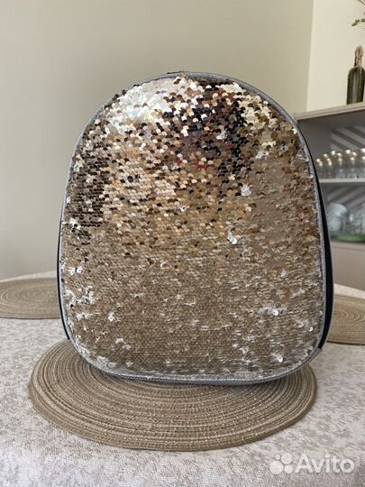 Рюкзак с пайетками для девочки