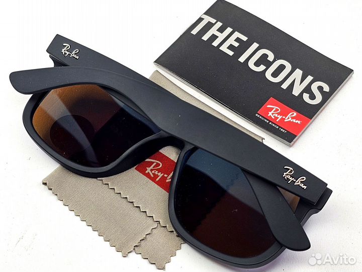 Очки Ray Ban 4165 Justin Синие Зеркальные