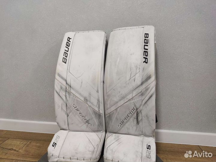 Хоккейные щитки bauer на рост 140-155