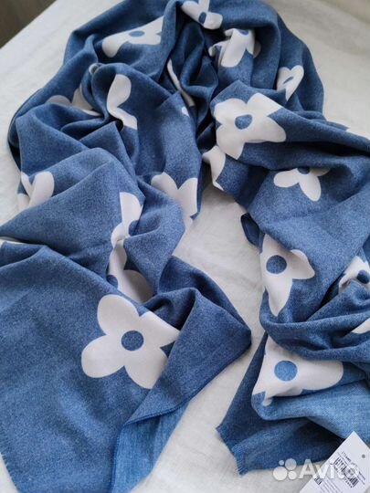 Палантин Venera, цвета синий и серый