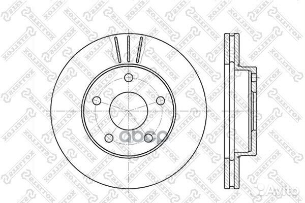 6020-2524V-SX диск тормозной передний Ford Sco