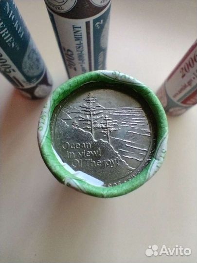 5 центов США в роллах