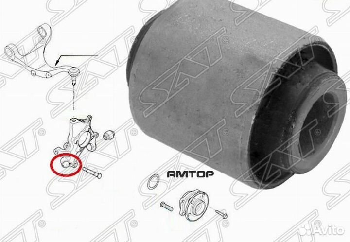 SAT ST-55118-2B000 Сайлентблок задней цапфы hyunda