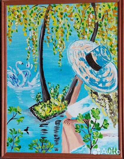 Картина акрилом на холсте