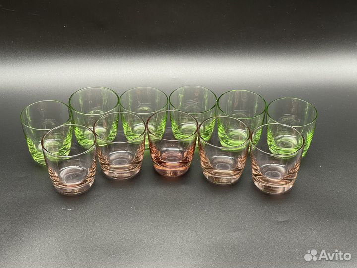 Рюмки цветное стекло СССР