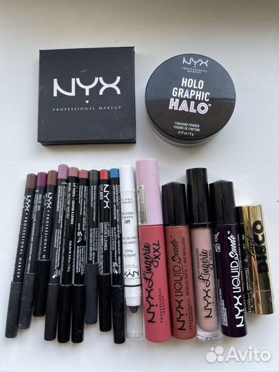 NYX карандаши помада тени пудра