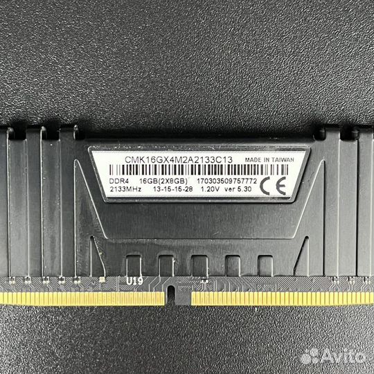 Оперативная память Corsair Vengeance LPX 2x8gb