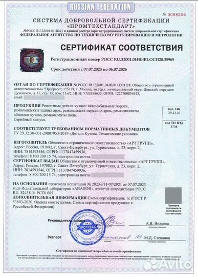 Ремонтные арки Ford Focus 2 Хетчбек