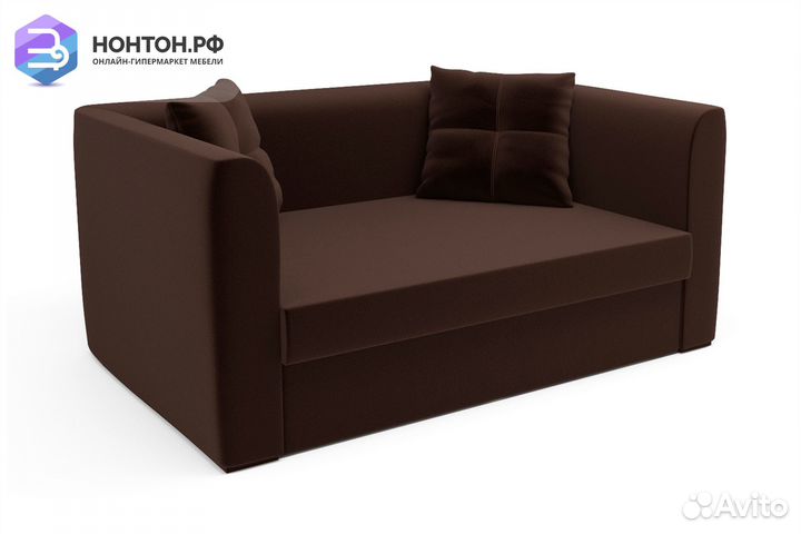 Диван откидной Ассоль коричневый