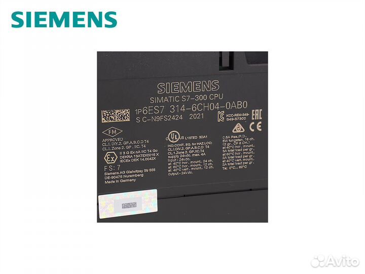 Контроллер программируемый Siemens 6ES7314-6CH04-0