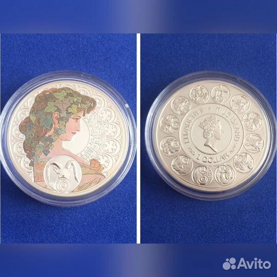 Козерог, Ниуэ, 1 новозел. доллар 2010 г