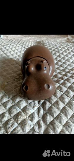 Игрушка бегемот СССР пластмас