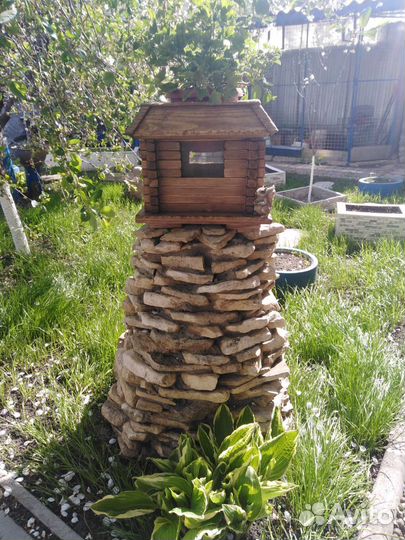 Вазон домик под цветы