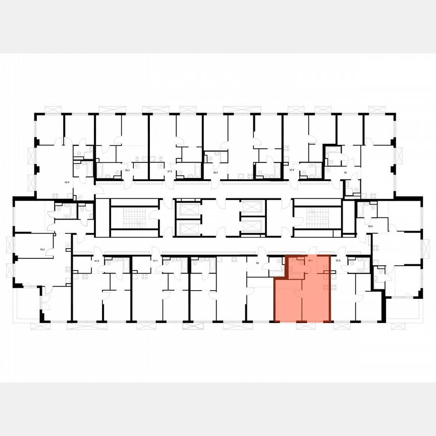 1-к. квартира, 36,1 м², 20/24 эт.