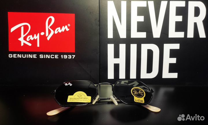 Ray-Ban Octagonal RB3556(50x20) черные