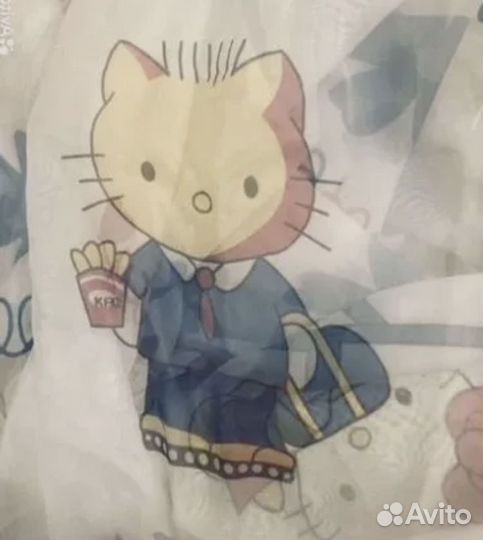 Новый комплект штор hello kitty