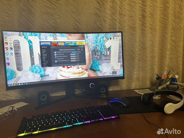 Игровой компьютер в сборе
