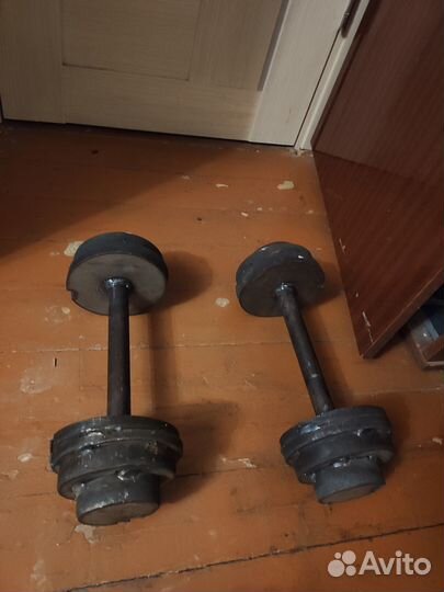 Гантели неразборные(килограм по 11 ) Нержавейка