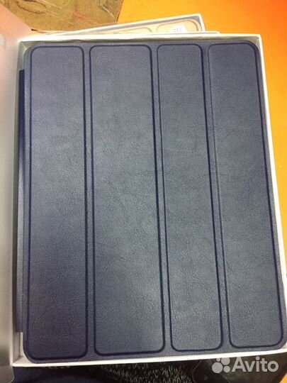 Чехол книжка для iPad 2/3/4(кожа) синий