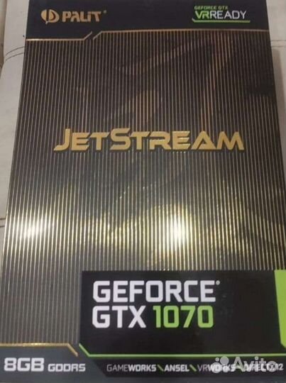 Видеокарта Palit Jetstream gtx 1070, 8Gb