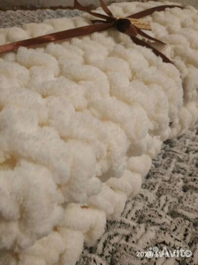 Детский плюшевый плед. Ручная работа