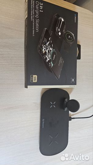 Беспроводная зарядка deppa 3 в 1