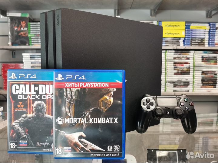 PlayStation 4 PRO - MK X + CoD BO 4