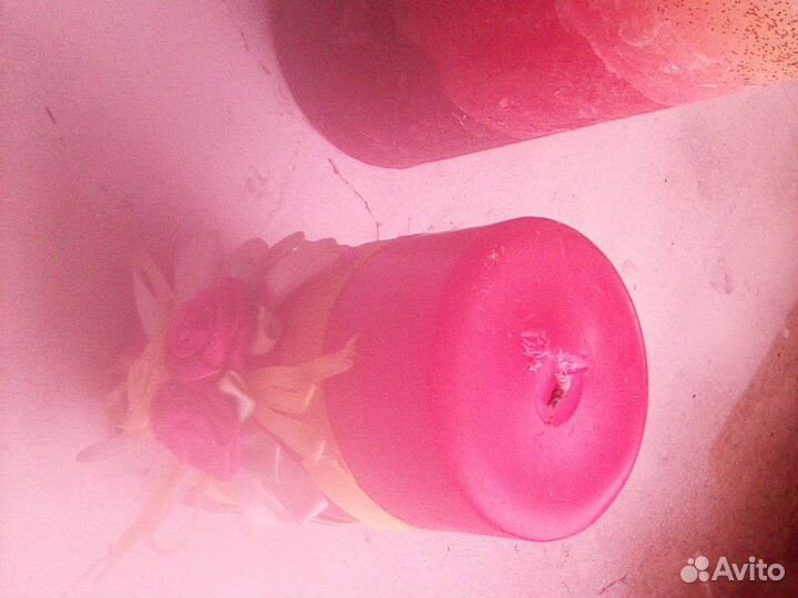 Свечи толстые парафин цвет белый