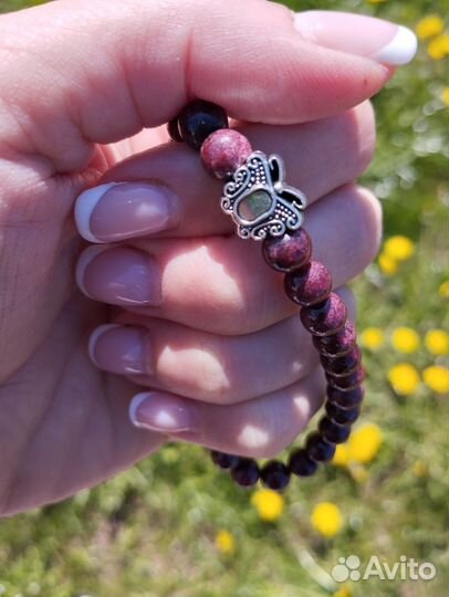Браслеты из натуральных камней Гранат
