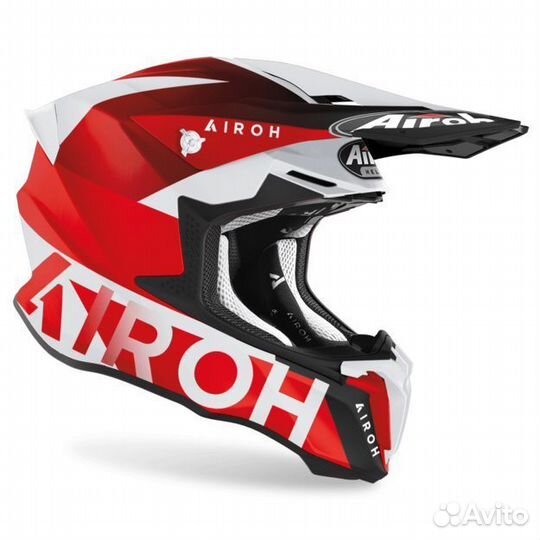 Кроссовый шлем Airoh Twist 2.0 (Red/White)