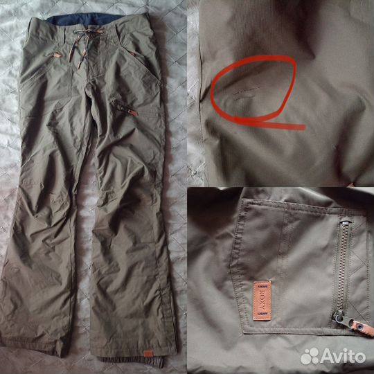 Сноубордические штаны женские 2шт: dc и roxy