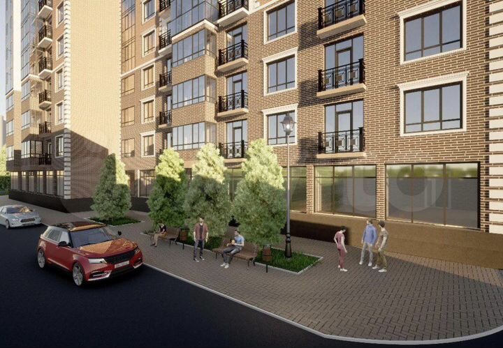 1-к. квартира, 46 м², 3/12 эт.