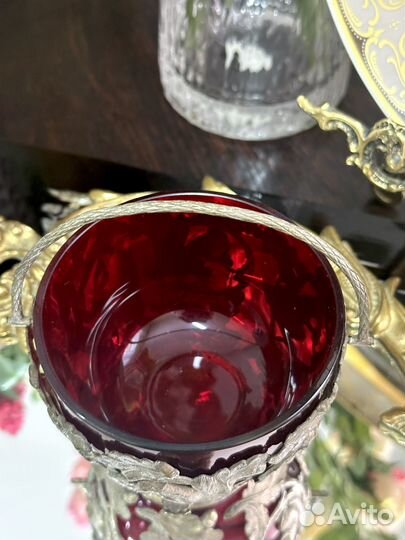 Вазочка серебрение со вставкой