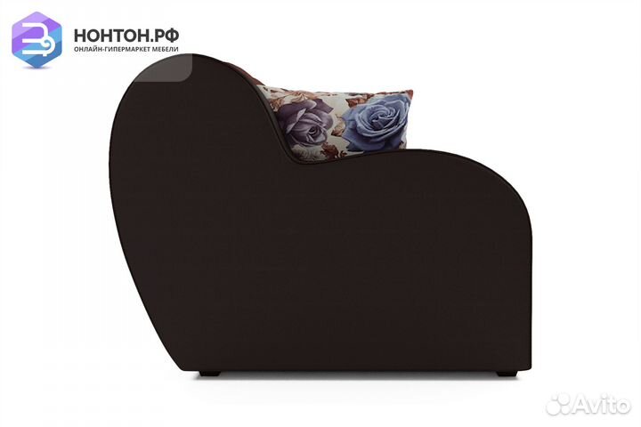 Диван аккордеон Барон темно-коричневый