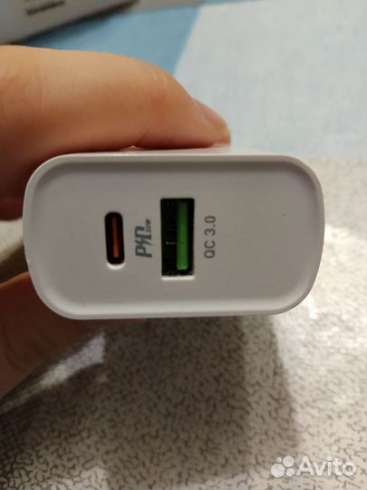 Блок для зарядки iPhone type c так же на android