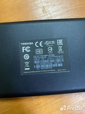 Внешний жесткий диск на 2 тб Toshiba объявление продам