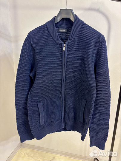Кардиган на молнии Reservd M Джемпер синий свитер