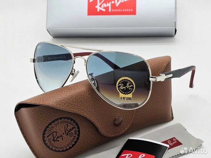 Солнцезащитные очки мужские ray ban стекло