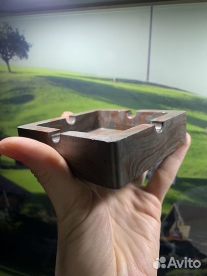 Гипсовая пепельница ручной работы