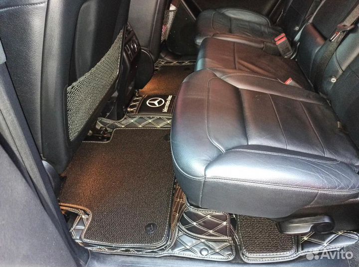 3D коврики из экокожи MB GLS X166 2019