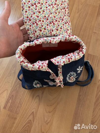 Джинсовый рюкзачек для девочки