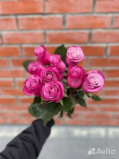 Букеты от 15 роз. Свежие розы от теплицы