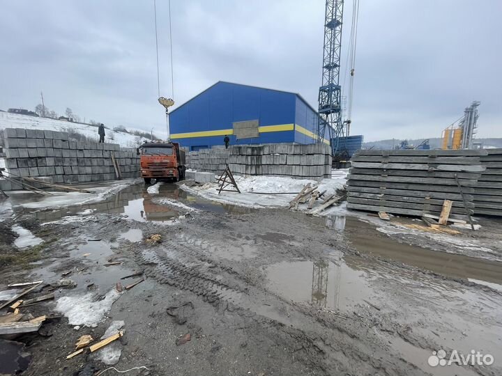 Блоки,кольца, плиты бетон