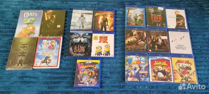 Лицензионные фильмы и мультики Blu-ray и DVD